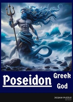 1000 Pieces Premium Puzzle 20x28 Poseidon Sea God Perfect Gift Greek God Fans! - Image 1 of 4