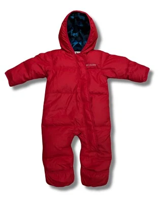 Rojo Columbia Bunting Acurrucado Conejo Plumón Pluma 12-18M Cremallera Esquí Nieve Traje Foto 1 de 4