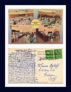 NEVADA ELKO COMMERCIAL HOTEL 28 JUNE 1955 TO LAURA EGLOFF OF FOLSOM, CALIFORNIA - Picture 1 of 1