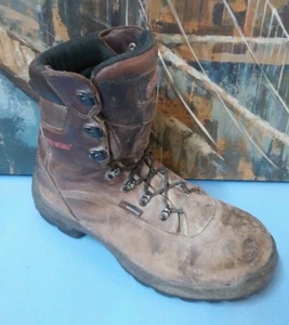 RED WING Mens Brown Leather Work Boots 2248 Brown Size 9.D Steel Toe - Picture 1 of 11
