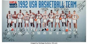 525242 1992 DREAM TEAM BALONCESTO 2 36x24 PÓSTER IMPRESO EN PARED - Imagen 1 de 7