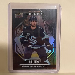 Matty Beniers Rookie 2022-23 Upper Deck Allure Black Rainbow Seattle Kraken RC