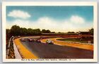 Indianapolis Motor Speedway~Race Track~Start of Race~Dexter Colorcraft Linen PC