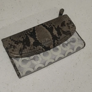 Coach Python multicolor snake print gray tan vintage Y2K chic - Picture 1 of 8
