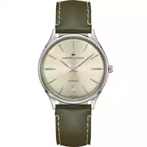 *NUEVO* HAMILTON Para hombres Jazzmaster Delgado Automático Esfera Plateada Reloj H38525811 - Imagen 1 de 8
