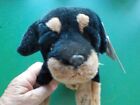 12" long The Rottweiler Black & Brown Dog Plush Toy by RUSS  (CL Tub 6)