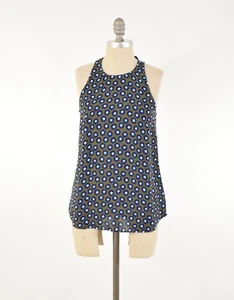 J.Crew Blouse 4 NWT Olive Green Dotty Print Sleeveless Cut-In Shoulder Tank - Picture 1 of 8