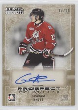 2014-15 ITG Heroes and Prospects Prospect Auto Gold /30 Graham Knott #31 Auto