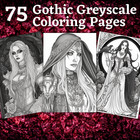 75 Gothic Greyscale Malbilder zum ausdrucken °Digital° & POD Erlaubnis (Nr. 114)