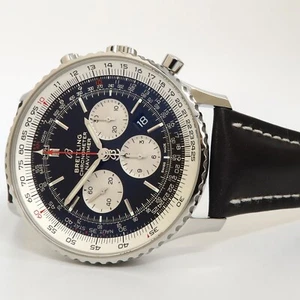 Breitling Navitimer 1 B01 Chronograph 46MM Black Dial Stainless Steel AB0127 - Picture 1 of 8