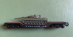 Roco N Tiefladewgen - Schwerlastwagen 6-achsig beladen mit Kampfpanzer - Bild 1 von 5