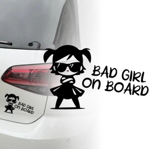 Auto Aufkleber | Bad Girl on Board | Cool | Mädchen | Versch. Farben Sticker 537 - Bild 1 von 7