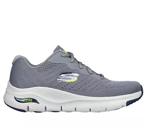 Skechers Men's Arch Fit Infinity Cool Sport Shoes in Gray, Sizes 10 to 14 - Picture 1 of 10