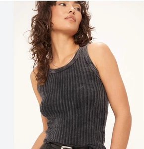 Suéter sin mangas Project Social T Cooper para mujer gris talla pequeña - Imagen 1 de 5