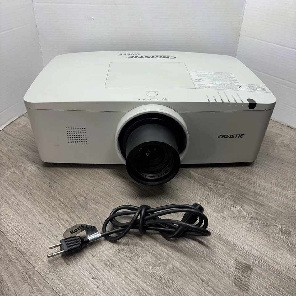 Defective Christie LW555 LCD HDMI WXGA Projector No Lamp No Remote AS-IS - Image 1 of 4