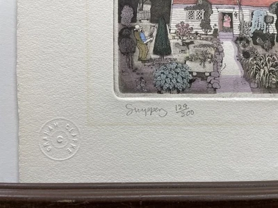 Graham Clarke Etching "Snippery" Edition 129/300 Signed - Image 1 of 4
