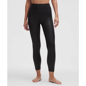Pantalón Lululemon 'Align' Negro Tiro Alto Con Bolsillos 25" Talla 2 Athleisure - Imagen 1 de 10