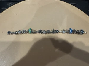 Pandora Armband 15 Charms Sterling Silber Armband 7,5 - Bild 1 von 5