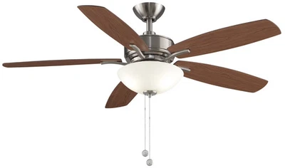 Fanimation Aire Deluxe 2-Light 52" 5-Blade Ceiling Fan in Brushed Nickel - Image 1 of 4
