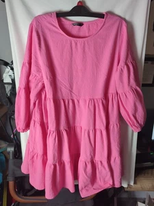 Shein Curve Pink 1XL Long Sleeve Dress - Picture 1 of 7