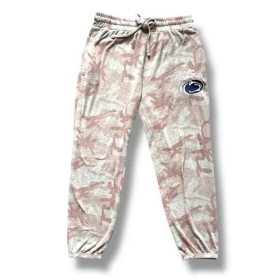 Penn State Nittany Lions Pink Gray Camo Joggers Sweatpants Women’s Size Large - Image 1 of 4