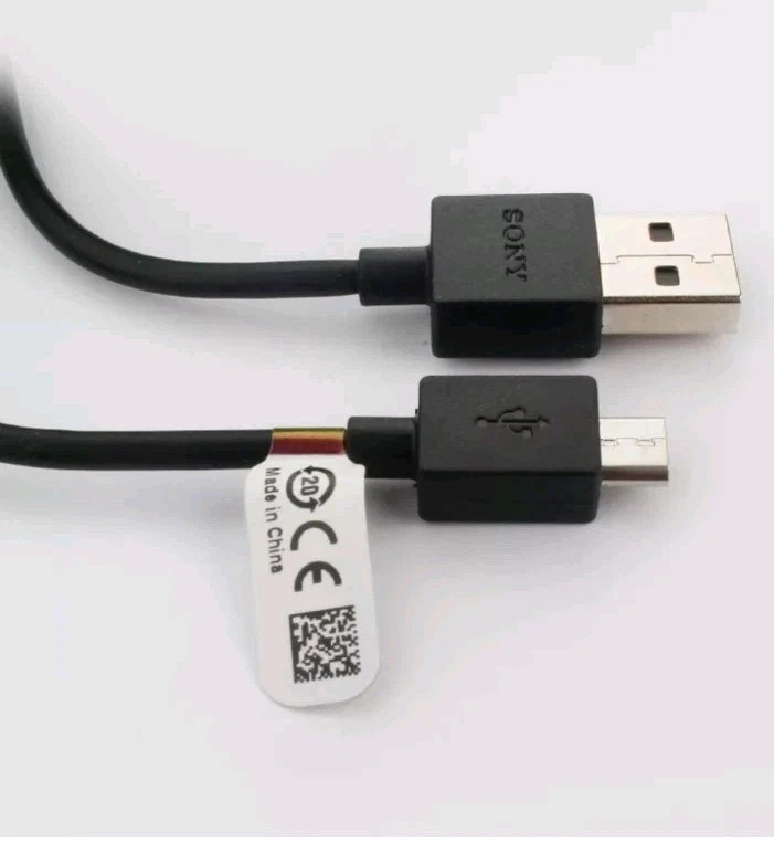 Genuine Sony Micro USB ● 1m Charge Cable for Sony PS4 Controller - Image 1 of 3