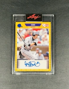 2021 Leaf Pro Set ICHIRO Gold 1/1 Auto Seattle Mariners Orix BlueWave Japan - Picture 1 of 2