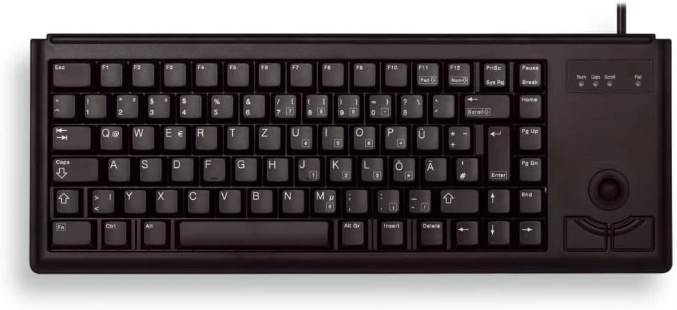 CHERRY G84-4400, Compact Keyboard with Trackball, UK-Layout (QWERTY) - Image 1 of 1