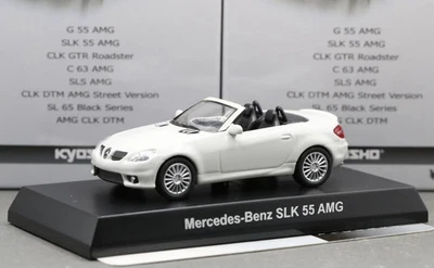 Colección Kyosho 1/64 AMG Mercedes-Benz Clase SLK R171 SLK 55 AMG 2004 Blanco Foto 1 de 4