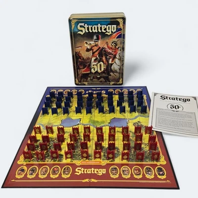 STRATEGO 50th Anniversary Edition Collectible Tin, 2011 **COMPLETE** - Image 1 of 4