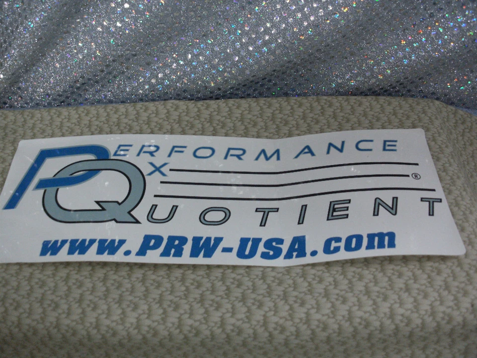 Racing Car Sticker, PERFORMANCE X QUOTIENT, 11" x 4" Foto 1 de 1