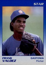 1989 Gastonia Rangers Star #23 Frank Valdez Dominican Republic DR Baseball Card