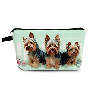 Yorkshire Terrier Gift Yorkshire Terrier Art Print Makeup Bag Cute Small Orga... - Picture 1 of 5