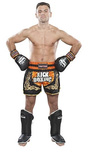 Thaiboxing Shorts TOP TEN "Kickboxing" NEON, in 2 Farben. Kickboxen,Gr. S - XXL - Bild 1 von 2