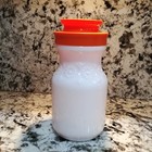  Maxwell House Coffee Canister Jar White Milk Glass  w/Orange Lid Floral Daisy