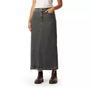 LEVI STRAUSS SIG. - SIZE: 10 - Mid Rise Vintage Maxi Denim Skirt W/Back Slit-NEW - Picture 1 of 6