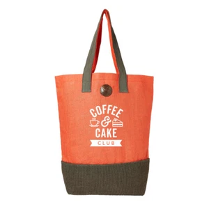 Bolso de Mano Algodón Yute Compras Divertido Reutilizable Playa Hombro Regalo para Mujer - Imagen 1 de 7