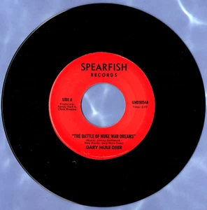 GARY MULE DEER  45 Record  BATTLE OF NUKE WAR DREAMS / MULE SKINNER BLUES - Foto 1 di 1