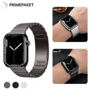 Premium Edelstahl Gliederarmband für Apple Watch 42/44/45/49 Ultra Series 9–1 SE - Bild 1 von 13