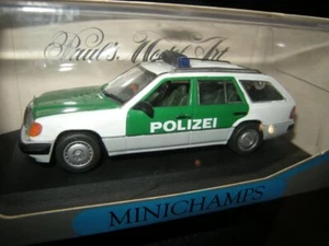1:43 Minichamps Mercedes-Benz S124 250 TD Police Break Combi Alemania en embalaje original - Imagen 1 de 1
