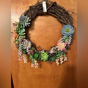 Succulent Door Wreath - Picture 1 of 2
