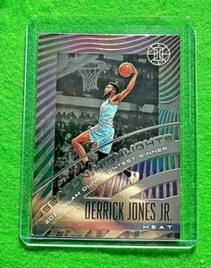 DERRICK JONES JR. SEASON HIGHLIGHTS CARD MIAMI HEAT 2019-20 ILLUSIONS BASKETBALL - Picture 1 of 12
