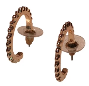 NEU Danecraft 24 Kt Gold Creolen über 10 % reines Silber (60 $) überbacken rund - Bild 1 von 14