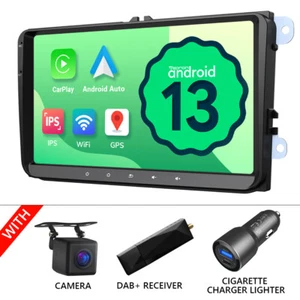 DAB+Android 13 CarPlay Car Stereo GPS Head Unit For VW Golf MK5 MK6 Passat Jetta - Picture 1 of 23