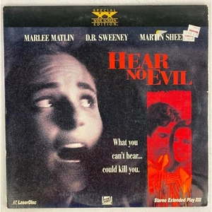 HEAR NO EVIL Laserdisc LD WIDESCREEN FORMAT MARLEE MATLIN STARS - Picture 1 of 2