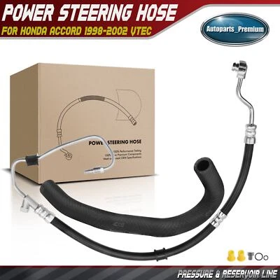 2x Power Steering Pressure & Reservoir Line Hose for Honda Accord 1998-2002 VTEC - Image 1 of 4