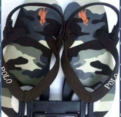 NWT Baby Boys Ralph Lauren Flip Floos Sandals size 6 - Image 1 of 3