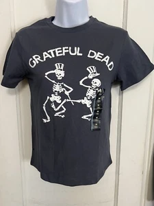 GRATEFUL DEAD T-Shirt Kids Size: Medium 8 Gray w White Skeleton NEW w TAGS - Picture 1 of 3