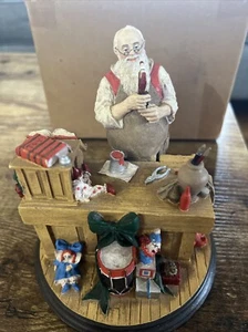 Figura Norman Rockwell "Taller de Santa" de la colección de reliquias de Santa - Imagen 1 de 8