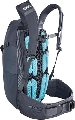 Mochila protetora EVOC Neo 16L cinza carbono grande/extra grande motocicleta bicicleta - Imagem 1 de 4